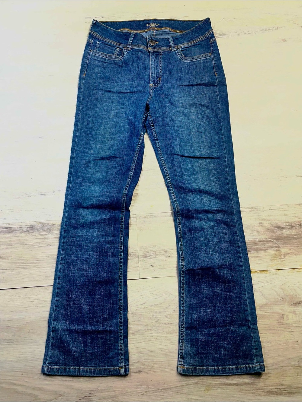 Lee Women's Bootcut Jeans in Deep Blue Denim